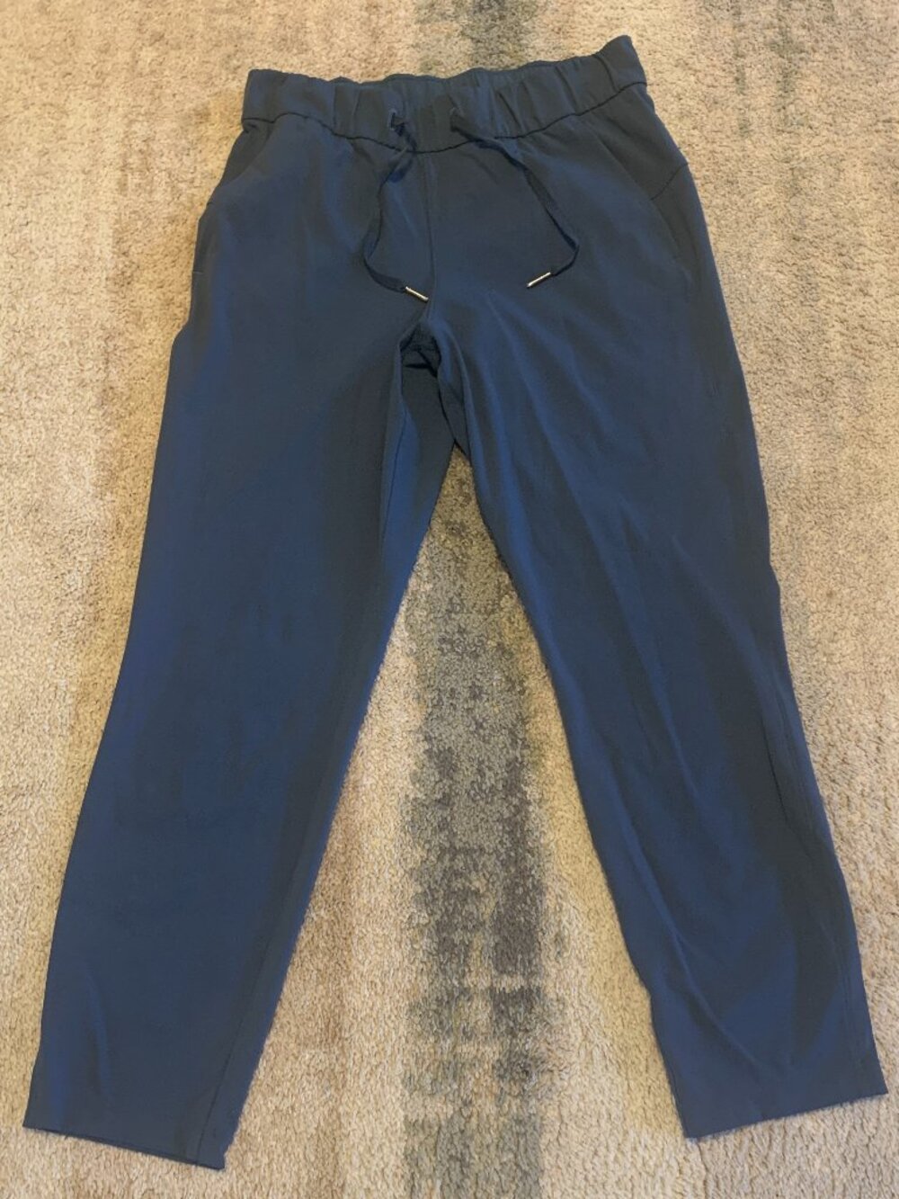 Lululemon Women’s Blue On The Fly Pants Elastic Waist 28” Sz 6